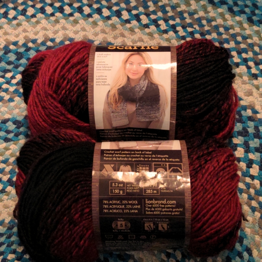 Lion brand Scarfie Yarn